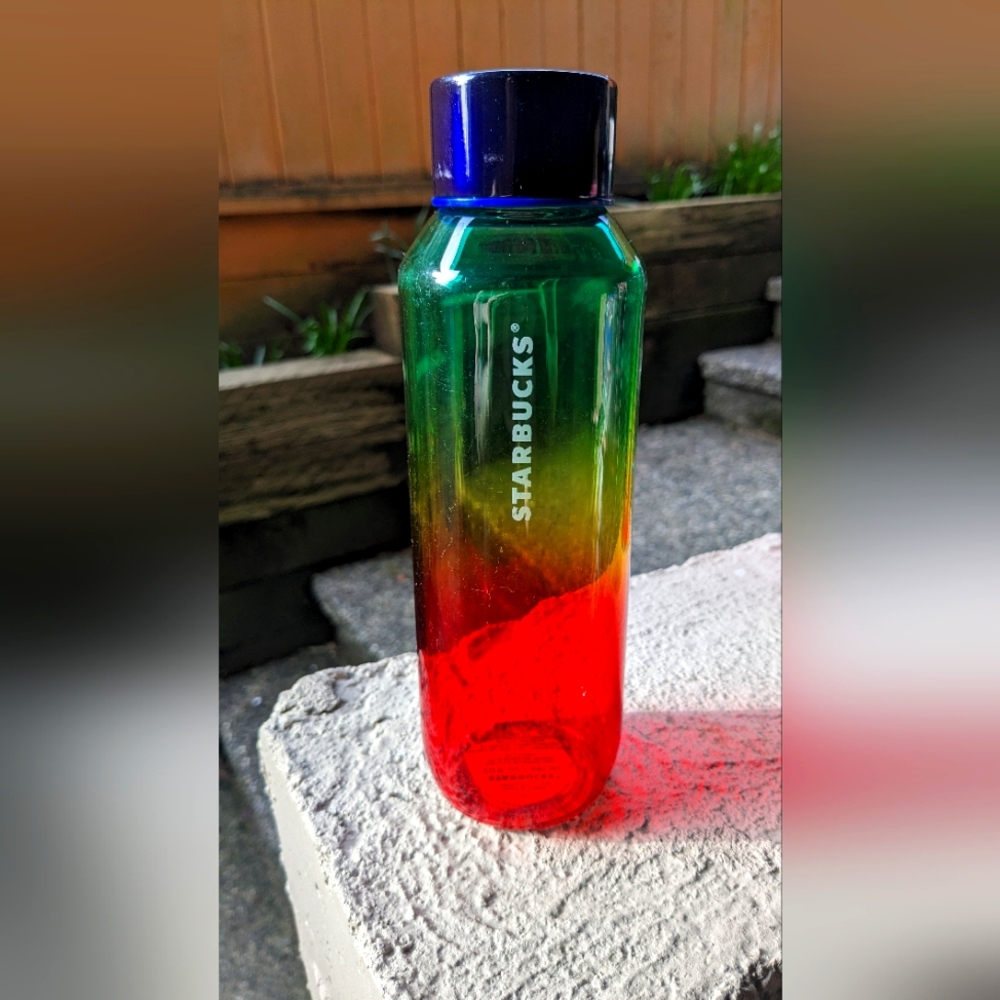 Starbucks TriColor Glass Tumbler